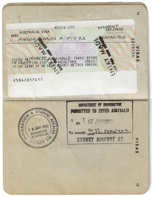 Australian student visa, 1988